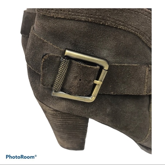 Luxury Rebel Fleur Brow Suede Lace Heeled Booties - Picture 2 of 7